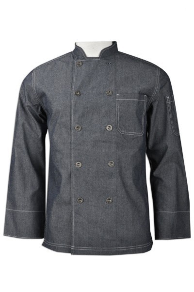 SKKI007 CHKOUT-U145D Order Cowboy Chef Uniform Make Individual Chef Uniform Sample Customize Chef Uniform Chef Clothing Factory 45 degree